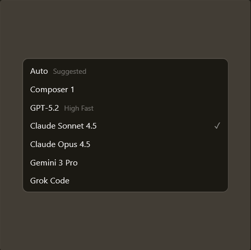 Model Selection UI
